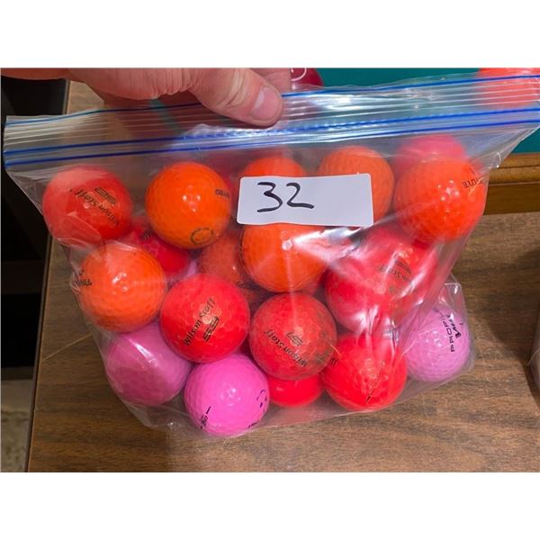 BAG OF GOLF BALLS