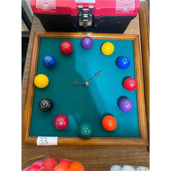 POOL BALL CLOCK