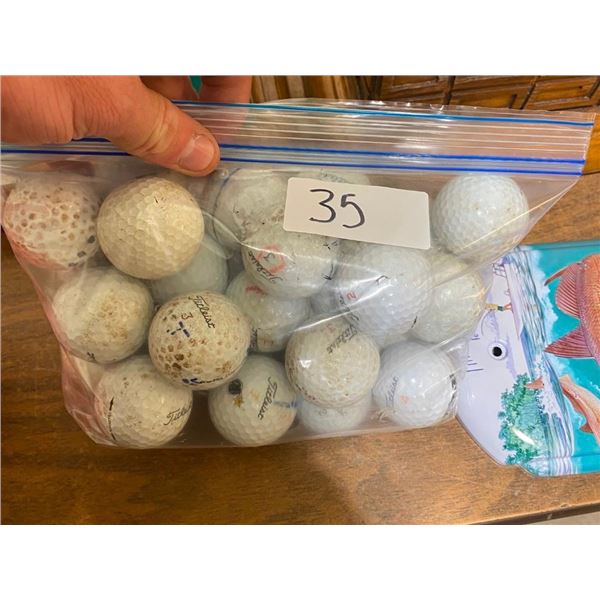 BAG OF GOLF BALLS
