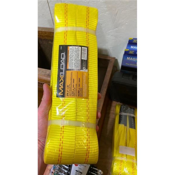 MAXLOAD 2-PACK 2INX25FT TOW STRAP WITH LOOP HOLES
