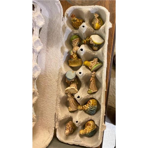 APPROX. 12 ROSE TEA FIGURINES