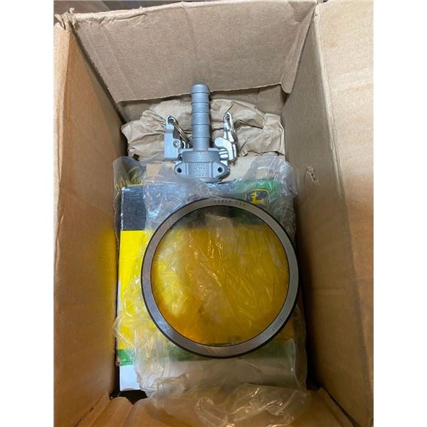 BOX OF ASSORTED JOHN DEERE PARTS