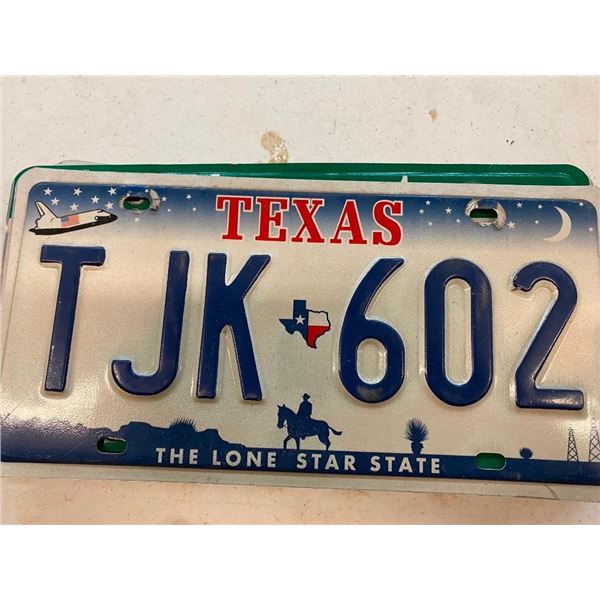 TEXAS LICENSE PLATE