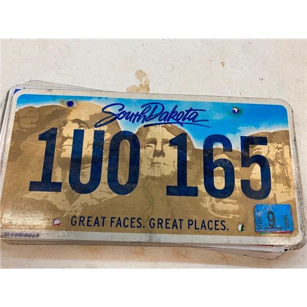 SOUTH DAKOTA LICENSE PLATE