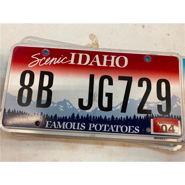 IDAHO LICENSE PLATE