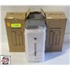 Image 1 : THREE PLASTIC WHITE SOAP DISPENSERS