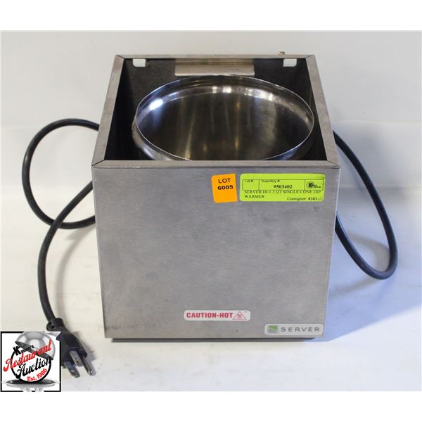 SERVER DI-1 3 QT SINGLE CONE DIP WARMER