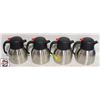 Image 1 : FOUR STAINLESS STEEL INSULATED CARAFES/ POURERS