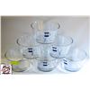 Image 1 : 6 NEW LUMINARC UNISSON T GLASS SALAD BOWLS