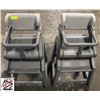 Image 1 : 2 RUBBERMAID STACKING HIGH CHAIRS