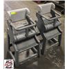 Image 2 : 2 RUBBERMAID STACKING HIGH CHAIRS