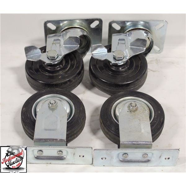 4" CASTORS - SET OF 4