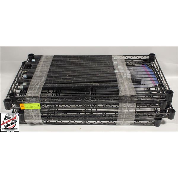 BLACK 6-TIER WIRE RACK 13" X 23"