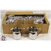 Image 1 : 12 NEW STAINLESS STEEL 8 OZ CREAMERS
