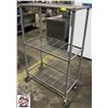 Image 2 : STORAGE RACK ON CASTORS 36" X 18" X 57"