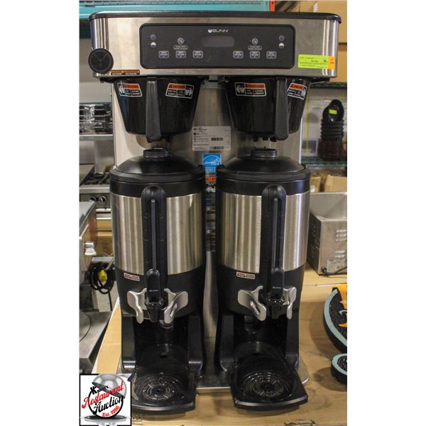 BUNN DOUBLE COFFEE BREWER W/ 2 LARGE THERMOS