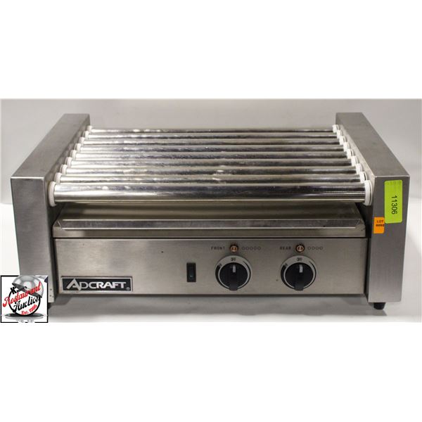 ADCRAFT 9 ROLLER GRILL RG09, 120V