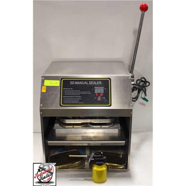 DUAL ALUMINUM HEAT SEALING MACHINE