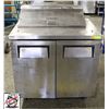 Image 1 : TRUE 2 DOOR REFRIGERATED PREP TABLE ON CASTERS