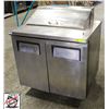 Image 2 : TRUE 2 DOOR REFRIGERATED PREP TABLE ON CASTERS