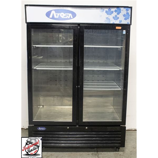 ATOSA DOUBLE GLASS DOOR UPRIGHT COOLER