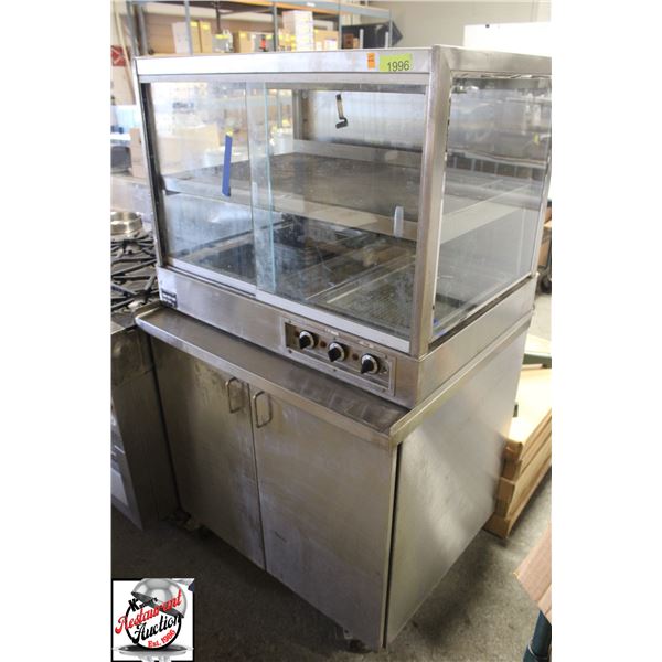 GANN DUAL SHELF WARM HOLDING CABINET DISPLAY W/