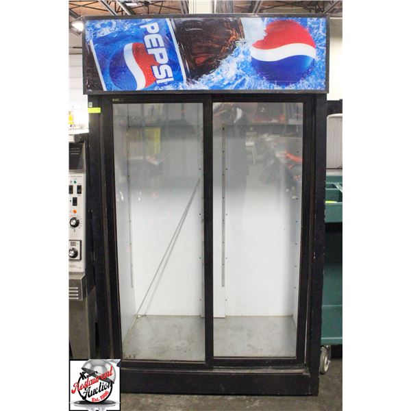 QBD SLIDING GLASS DOOR BEVERAGE COOLER
