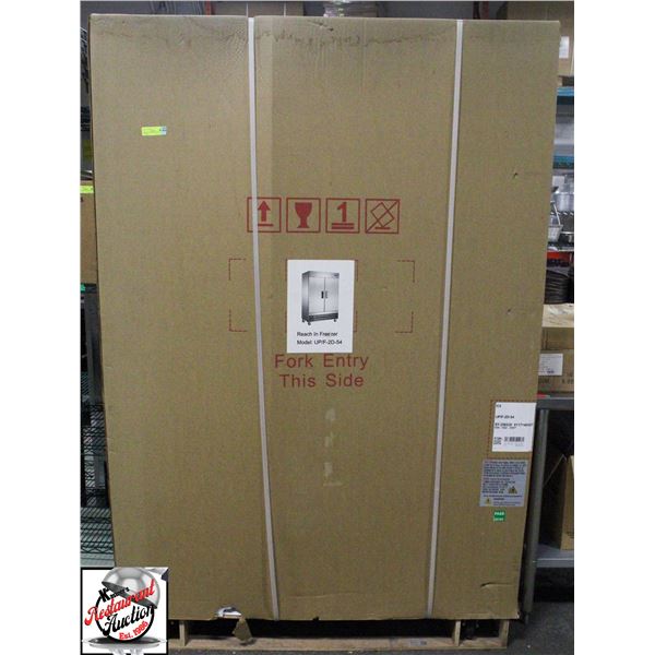 NEW 54" S/S 2-DOOR UPRIGHT FREEZER