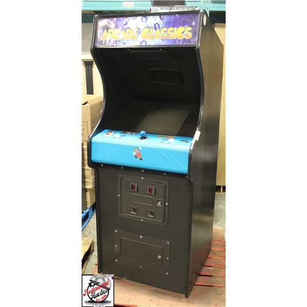 ARCADE CLASSICS ARCADE MACHINE W/ KEYS *TESTED &