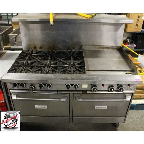 BAILIFF SEIZURE: GARLAND S/S 6-BURNER RANGE NG