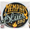 Image 1 : BAILIFF SEIZURE: WOODEN "MEMPHIS BLUES BBQ" SIGN