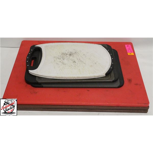 BAILIFF SEIZURE: SEVEN ASSORTED CUTTING BOARDS