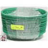 Image 1 : 23 GREEN POLY FOOD SERVING BASKETS - OVAL