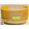 Image 1 : 18 YELLOW POLY FOOD BASKETS - OVAL