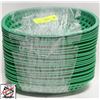 Image 1 : 18 GREEN POLY FOOD SERVING BASKETS - OVAL