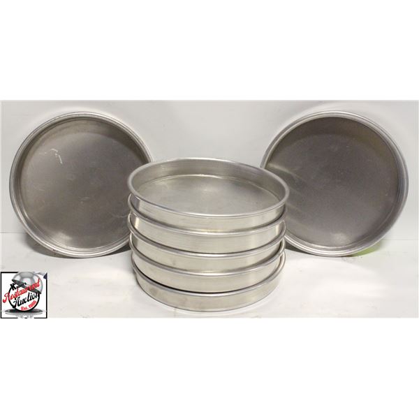 SEVEN 7" ALUMINUM PIZZA / PIE PANS