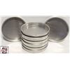 Image 1 : EIGHT 7" ALUMINUM PIZZA / PIE PANS
