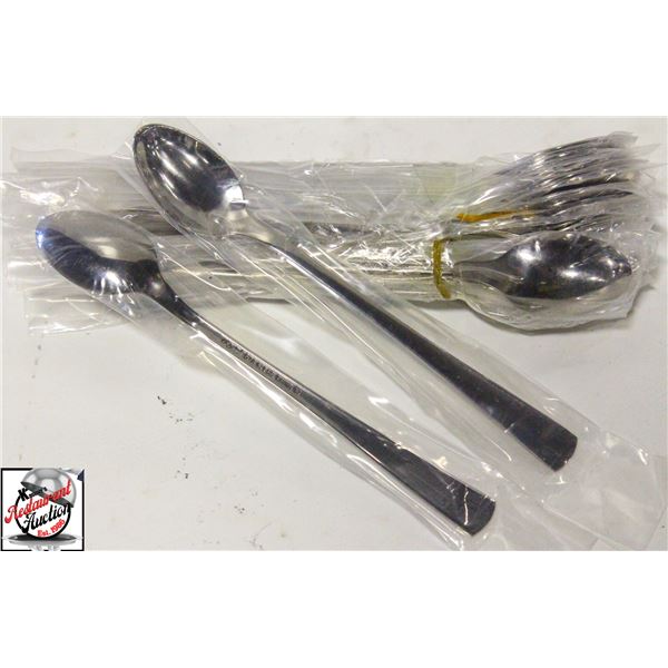 24 NEW S/S LONG STIRRING / MIXING SPOONS - 8"