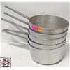 Image 1 : BAILIFF SEIZURE: 5 ALUMINUM 5.5 QT POTS W/ HANDLES