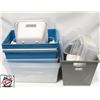 Image 1 : BAILIFF SEIZURE: ASSORTED PLASTIC BINS, TOTES, ETC