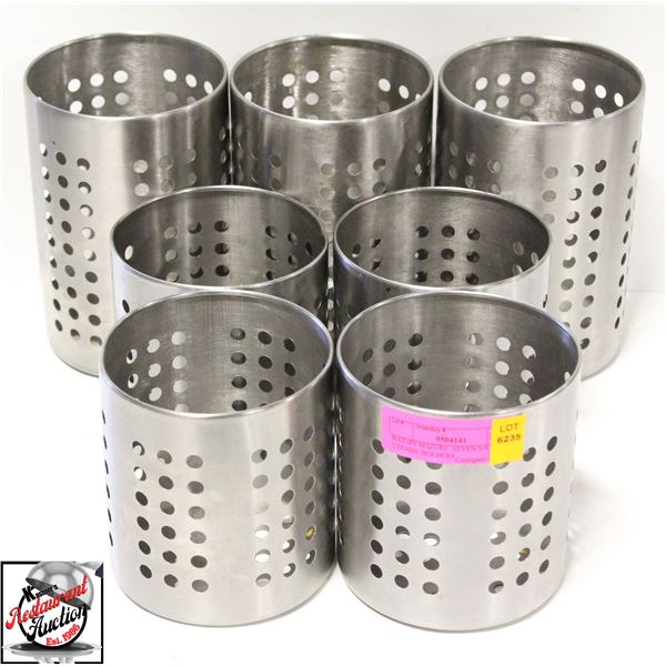 BAILIFF SEIZURE: SEVEN S/S UTENSIL HOLDERS