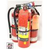 Image 1 : LOT OF 3 DRY CHEMICAL FIRE EXTINGUISHERS