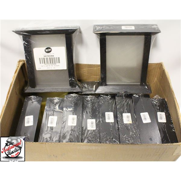 24 NEW TABLECRAFT BLACK WOODEN TABLE TENTS
