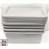 Image 1 : BAILIFF SEZIURE: STACK OF 5 BUS BINS W/ 5 LIDS 6"