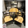 Image 1 : 5 NEW OLD STOCK JETCO METAL DINING W/ WOOD