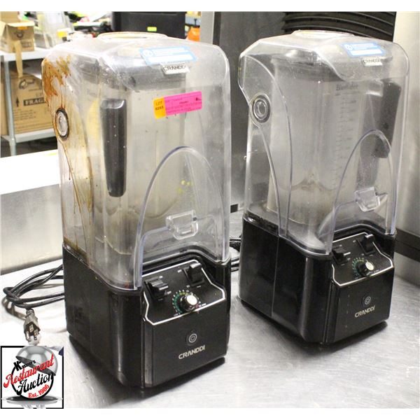 BAILIFF SEIZURE: TWO CRANDI K90 COMMERCIAL BLENDER