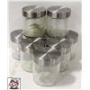 Image 1 : BAILIFF SEIZURE: LOT OF 8 GLASS CANISTERS