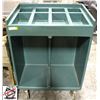 Image 1 : CAMBRO GREEN TRAY AND SILVER CART