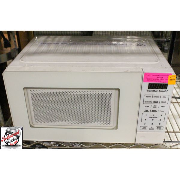 BAILIFF SEIZURE: HAMILTON BEACH MICROWAVE OVEN