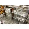 Image 1 : BAILIFF SEIZURE: TWO 3-TIER CHROME & GLASS